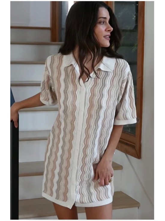 Heartloom Dresses & Skirts - Heartloom Revolve Women’s Sz L NWT Crochet Scallop Knit Carlisle Cover Up Dress